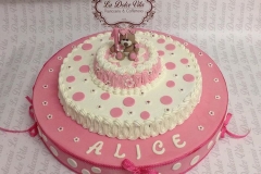 torta orsacchiotto rosa 1 anno